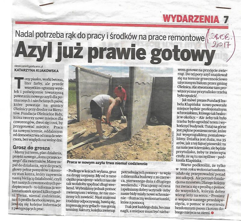 Azyl juz prawie gotowy